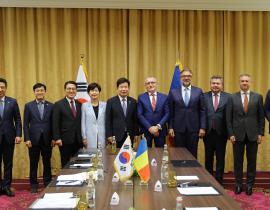 김진표 의장, 루마니아 주요 장·차관 등 접견 및 동포·경제인 대표와 만찬 간담회 